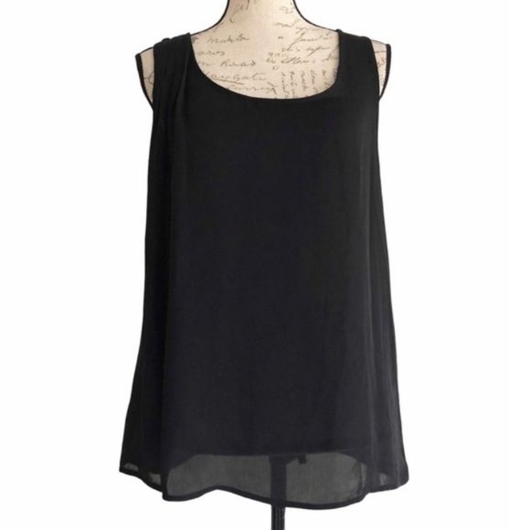 Zara Tops - Zara Basic sheer black sleeveless blouse 🤙